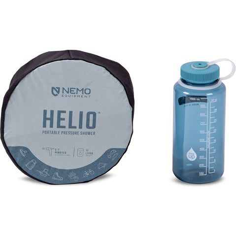 Nemo Helio Pressurized Camp Shower packed