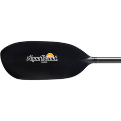 Aqua-Bound Shred Carbon Whitewater 1-Piece Kayak Paddle blade left