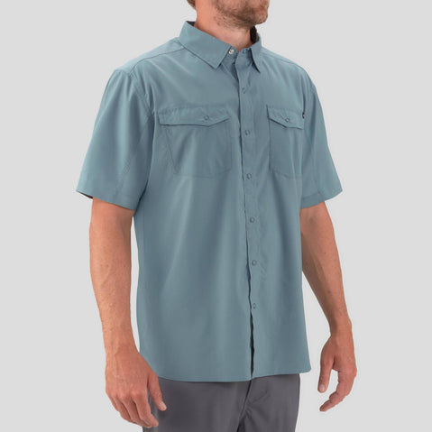 NRS Men's Guide Short Sleeve Shirt Lead model front