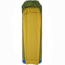 Big Agnes Echo Park 40 Degree Synthetic Sleeping Bag Green/Olive Unzipped