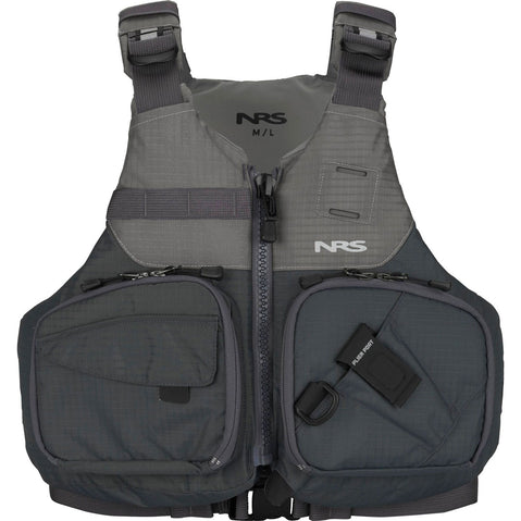 NRS Zander Fishing Lifejacket (PFD) in Charcoal front