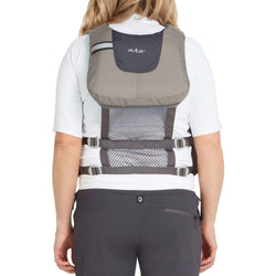 NRS Women's Zoya Kayak Lifejacket (PFD) in Silver model back