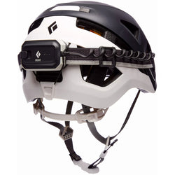 Black Diamond Capitan MIPS Rock Climbing Helmet with headlight attached front