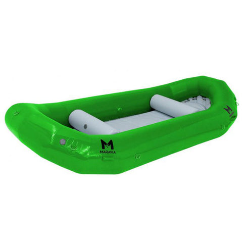 Maravia Diablo 14 Self-Bailing Raft in Kiwi angle