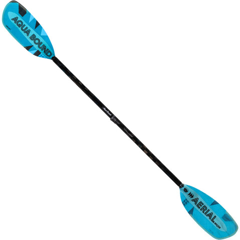 Aqua-Bound Aerial Major Fiberglass Versa-Lok Straight Shaft 2-Piece Kayak Paddle in Blue full