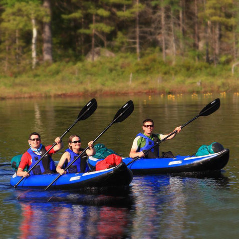 Sea Eagle Explorer 380X Inflatable Kayak Deluxe Tandem Package lifestyle