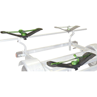 Malone MegaWing Reinforced V-Style Kayak Rack installed on a trailer