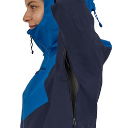 Patagonia Women's Snowdrifter Jacket model view side zipper