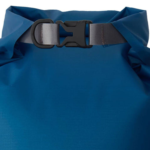 NRS Ether Hydrolock Dry Bag Mykonos Blue Buckle Closure Close Up
