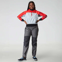 NRS Women's Riptide Paddling Jacket quarry front zipper