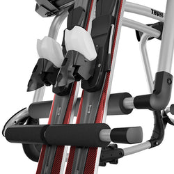 Thule Tram Ski/Snowboard Hitch Rack angle