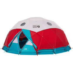 Mountain Hardwear Stronghold Dome Basecamp Tent in Alpine Red front open