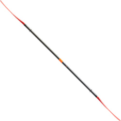 Aqua-Bound Sting Ray Hybrid Posi-Lok 4-Piece Kayak Paddle in Sunset Red side view