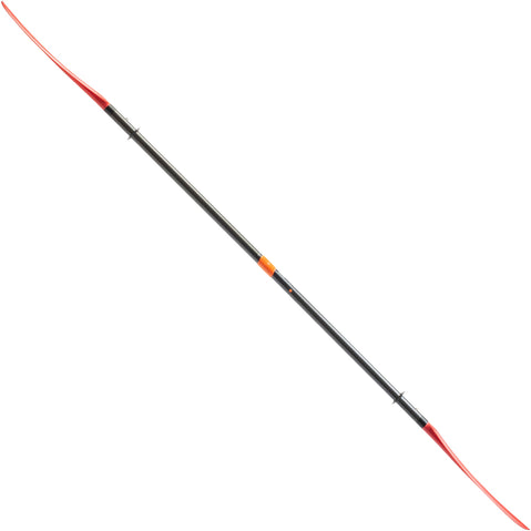 Aqua-Bound Sting Ray Hybrid Posi-Lok 4-Piece Kayak Paddle in Sunset Red side view