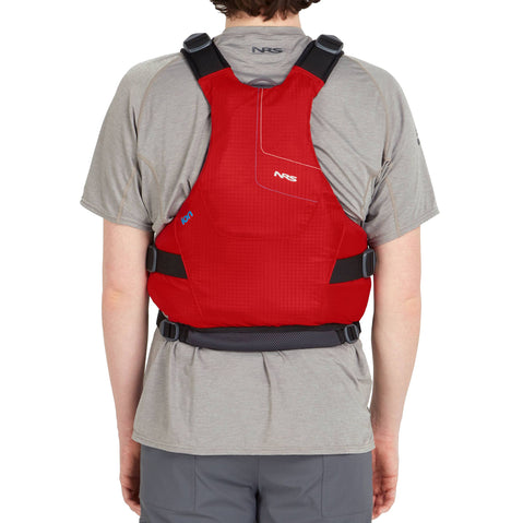 NRS Ion Lifejacket (PFD) in Red model back