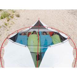 MSR Elixir 4 Person Backpacking Tent campers sleeping top view