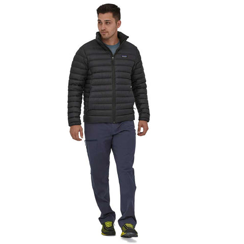 Patagonia Men's Down Sweater black model full length