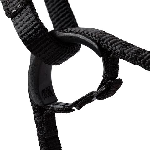 Mammut Men's Comfort Knit Fast Adjust Rock Climbing Harness in Black/Safety Orange detail