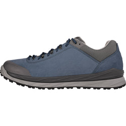 Lowa Men's Malta GTX Lo Hiking Shoes in Blue/Grey left side