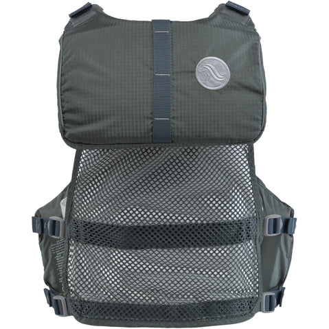 Astral V-Eight Fisher Lifejacket (PFD) in Pebble Gray back