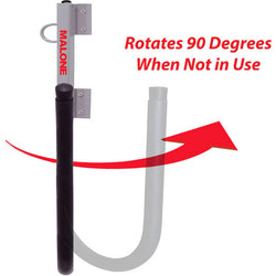 Malone SUPSwing Folding SUP Storage Rack installed on wall