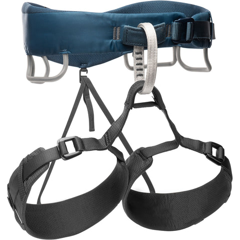 Black Diamond Mens' Momentum 3S Rock Climbing Harness in Midnight front