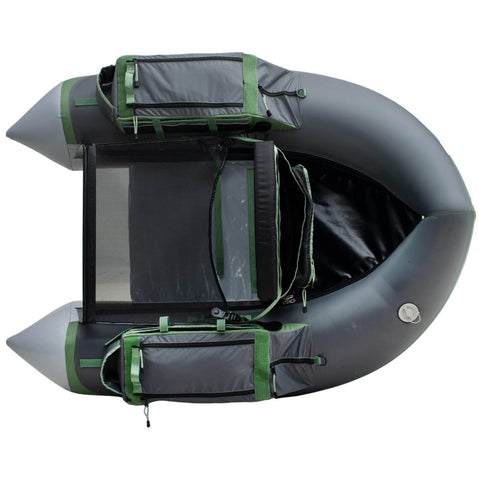 Outcast Super Fat Cat Float Tube in Gray/Sage top