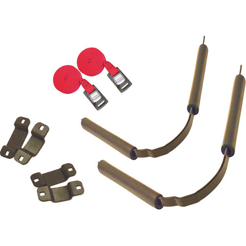 Malone EcoLight 2-Boat J-Rack Kayak Trailer Package components