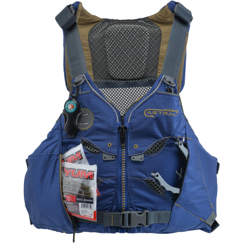 Astral V-Eight Fisher Lifejacket (PFD) in Storm Navy pocket