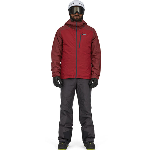 Patagonia Men's Insulated Powder Town Pants in Black model view front