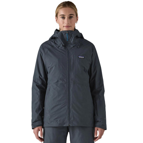 Patagonia Women's 3-in1 Powder Town Jacket in Smolder Blue inner jacket front