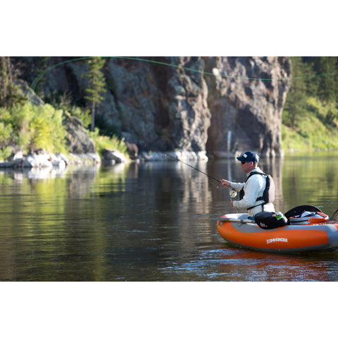 Outcast OSG Commander Frameless Boat in Orange lifestyle