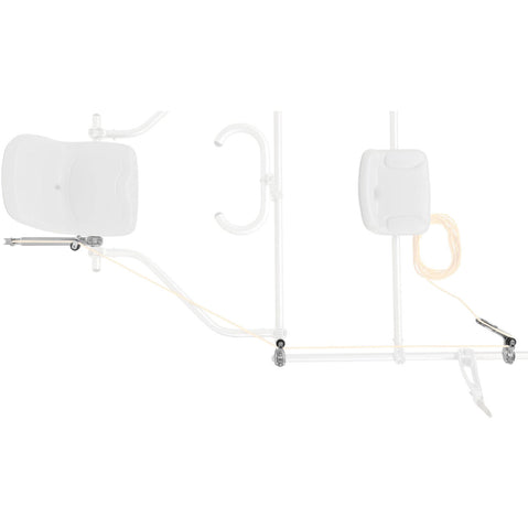 NRS Frame Anchor System with 2:1 installed top view