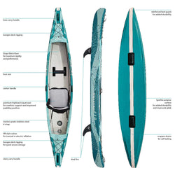 Spinera Inflatables Molveno 125 Inflatable Kayak seat
