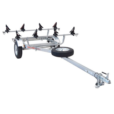Malone MicroSport 2-Boat Saddle Up Pro Kayak Trailer Package angle