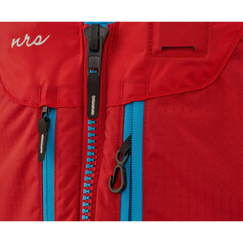 NRS Women's Zoya Kayak Lifejacket (PFD) (Closeout) in Red front zipper