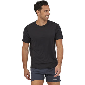 Patagonia Women's Cap Cool Daily Graphic Hoody in Black model front