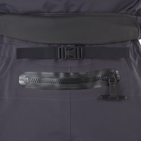 Level Six Fjord Dry Suit in Citron relief zipper