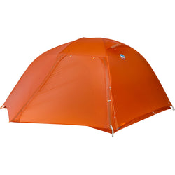 Big Agnes Copper Spur UL 3 Person Backpacking Tent in Tangelo fly closed