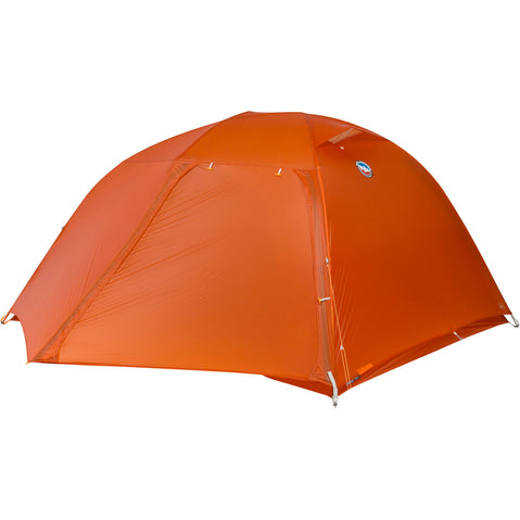 Big Agnes Copper Spur UL 3 Person Backpacking Tent in Tangelo fly closed