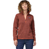 Patagonia Women's Better Sweater 1/4 Zip Top in Burl Red model front