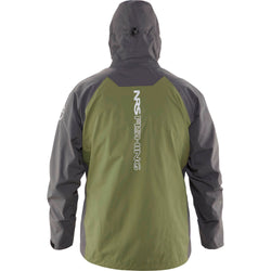 NRS Champion Jacket in Olive/Dark Shadow back