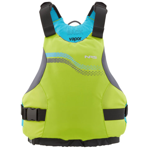 NRS Vapor Kayak Lifejacket (PFD) in Lime front