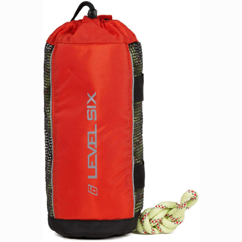 Level Six Quickthrow Pro Throw Bag in Orange front closed