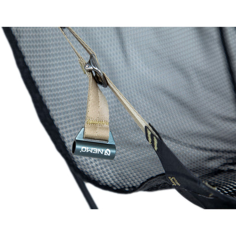 Nemo Moonlite Reclining Camp Chair in Black Pearl front