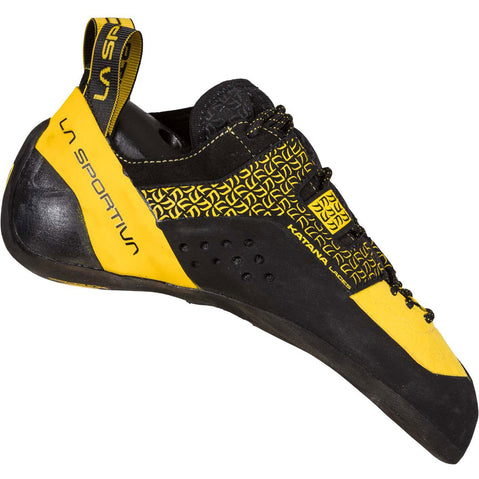 La Sportiva Men's Katana Lace Rock Climbing Shoes in Yellow/Black side