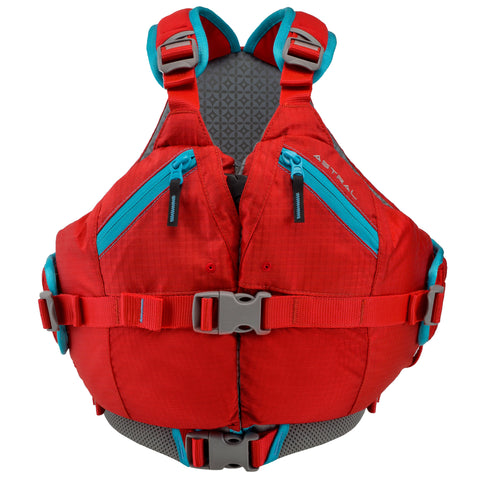 Astral Otter 2.0 Kid's Lifejacket (PFD) in Cherry Creek Red front