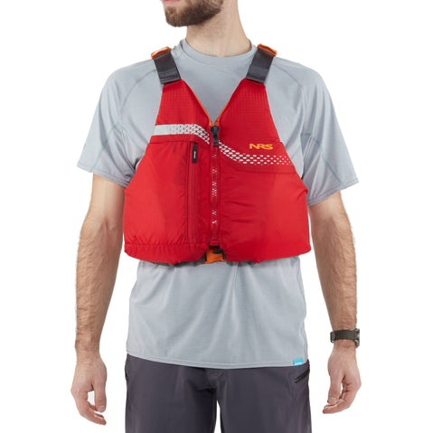 NRS Vista Lifejacket (PFD) in Red model front