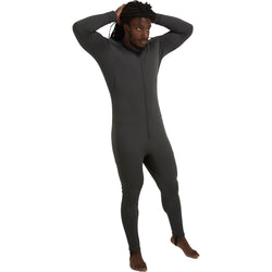 NRS Men's Expedition Weight Union Suit in Graphite model front
