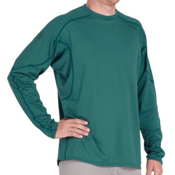 NRS Men's Lightweight Long Sleeve Shirt in Mediterranea model frontcrop
